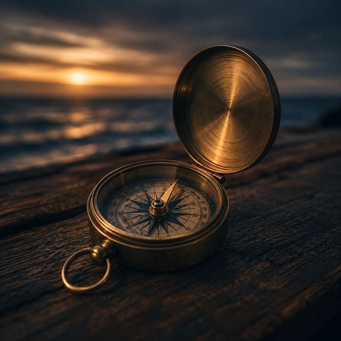AI Enablement Programme Open brass compass symbolizing the AI Enablement Programme